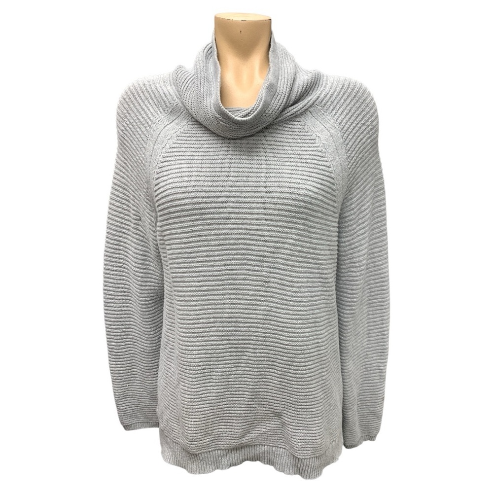 Kenneth Cole Light Gray Cowl Neck Sweater Size M